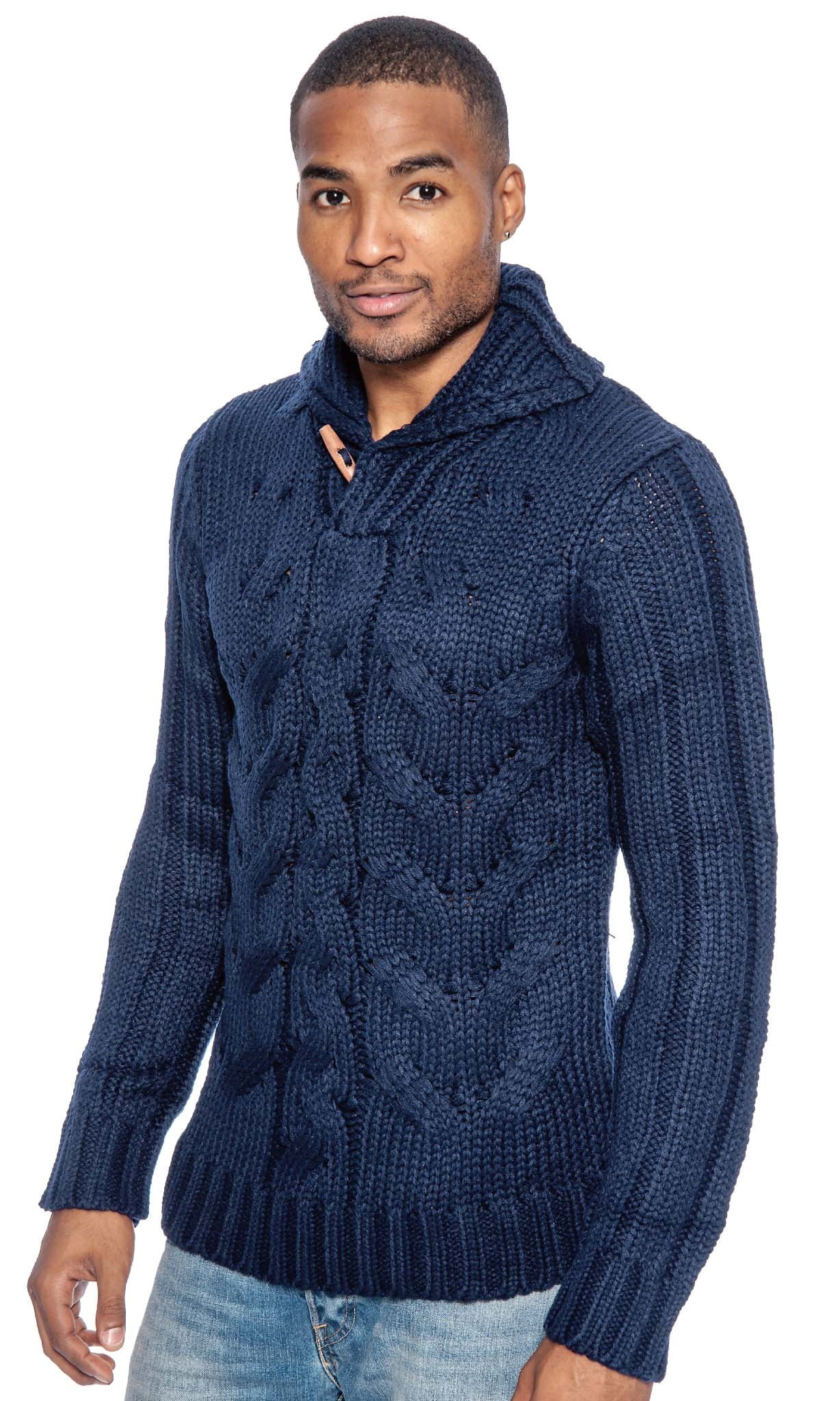 True Rock Men's Cable Knit Toggle 