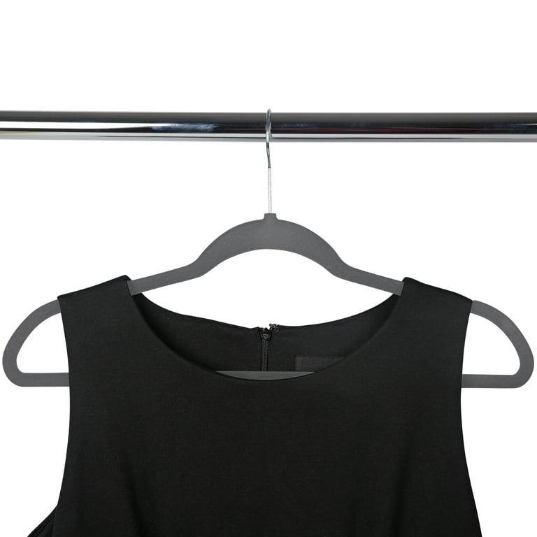 Simplify 100-Pack Slim Velvet Suit Hangers, Gray photo 4