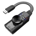 thumbnail image 3 of Black USB External Sound Card Virtual 7.1 Channel Adapter Plug For PC Laptop PS5, 3 of 5