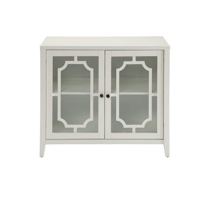 34" X 15,4" X 30" Blanc Armoire Mdf