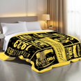 thumbnail image 6 of Pittsburgh Throw Blanket, American Football Sport Team Color Blanket, Soft Flannel Gifts for Men Women Fan Rugby Lovers Merch for Sofa Bed Decor, 60X50 in, 6 of 6