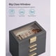 thumbnail image 3 of Joyero SONGMICS Organizador de 4 capas con tapa de cristal gris/dorado, 3 of 8