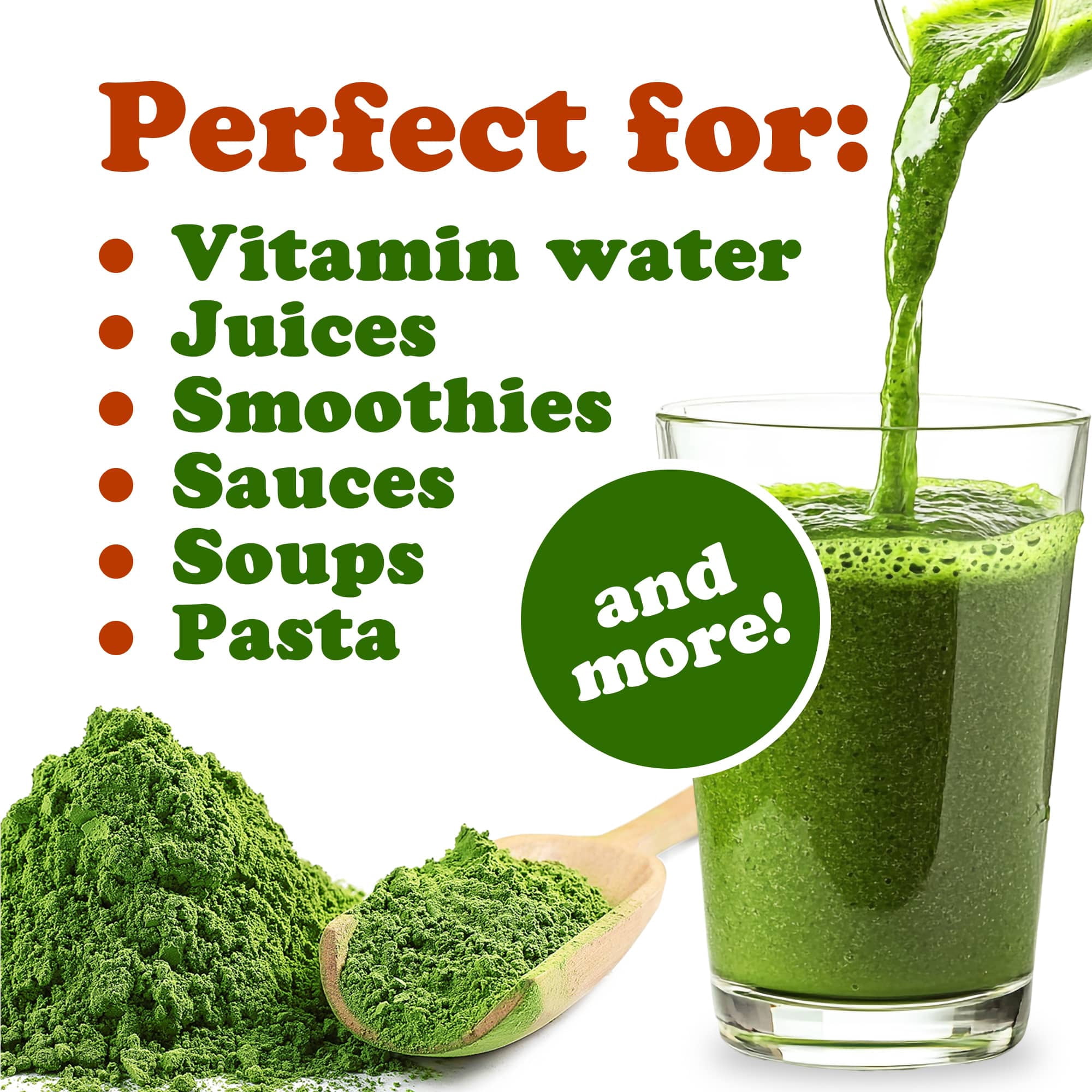 Wheatgrass Powder, 2 Pounds - Rich in Vitamins & Nutrients, 100% Pure, Nutrient-Dense Superfood, Vegan, Raw, Kosher, Bulk