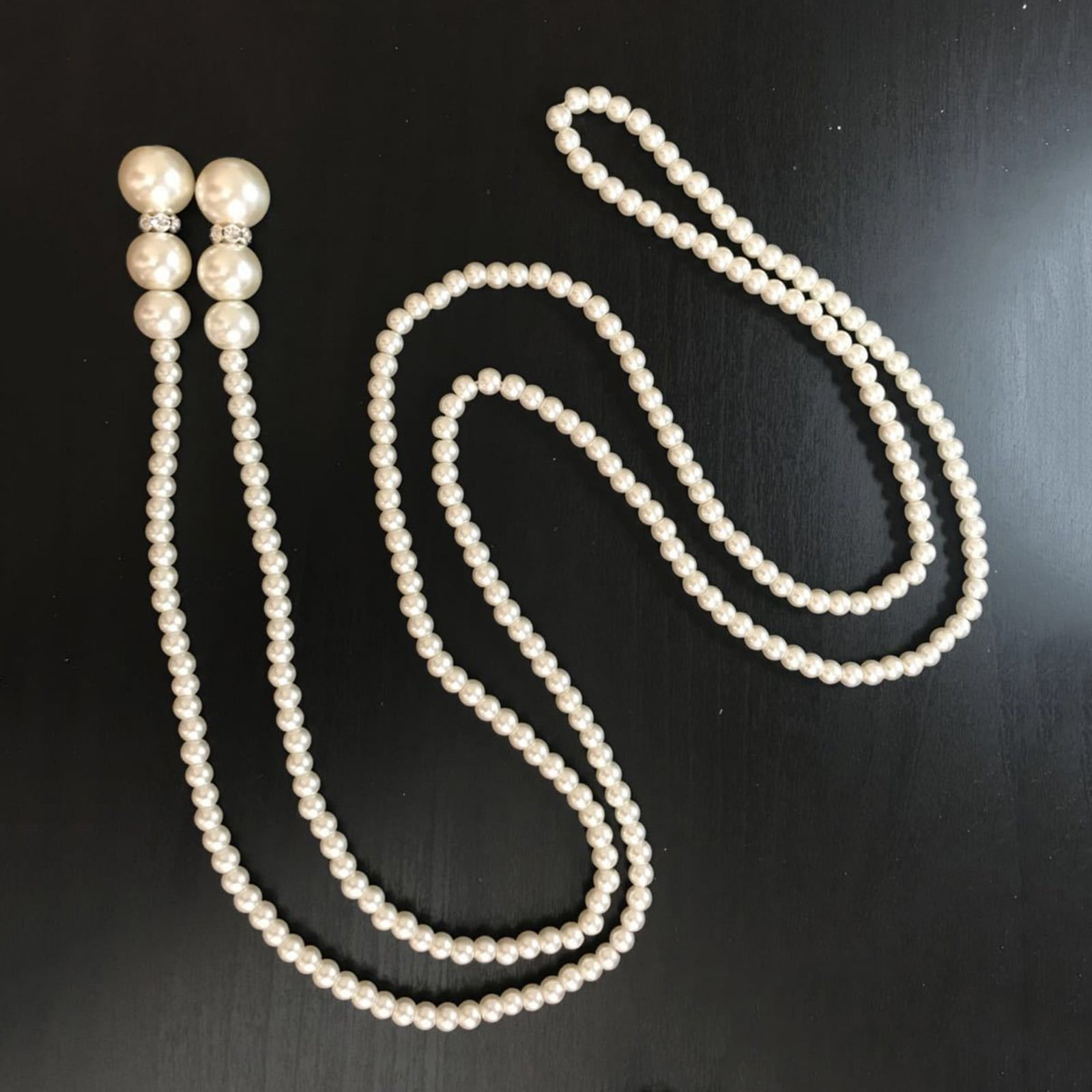 BABEYOND 1920s Gatsby Pearl Necklace Vintage Bridal Pearl Necklace
