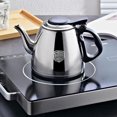 thumbnail image 4 of HTOOQ 1.2L Stainless Steel Flat Bottom Kettle, Non-slip Handle, Ergonomic Spout Design, 4 of 4