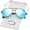Black/Blue Mirrored, variant on Polarized Small Aviator Sunglasses for Women Men Classic Metal Frame Mirrored Lens Shades, UV400 Protection, 52MM