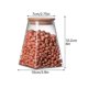 thumbnail image 2 of Glass Jar with Sealed Lid, Food Storage Jar Coffee Bean Storage Jar Transparent 350ml, 2 of 5