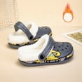 thumbnail image 3 of Cdudpw Kids Slippers for Boys and Girls – Cozy Slip-On Shoes with Faux Lining, Cushioned Memory Foam Comfort(W243-Grey), 3 of 5