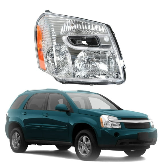 SEBLAFF Passenger Side Headlight Headlamp Assembly Replacement for 2005-2009 Chevy Equinox with Amber Corner 15888059 GM2503254