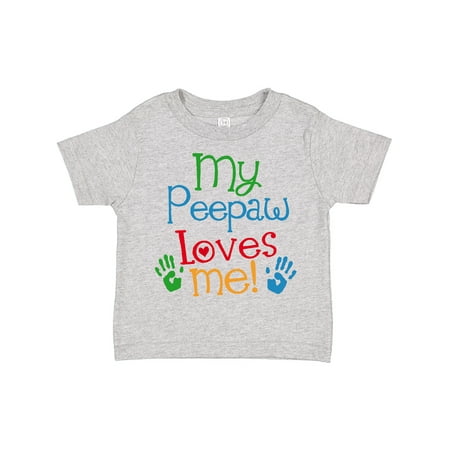 

Inktastic My Peepaw Loves Me Gift Toddler Boy or Toddler Girl T-Shirt
