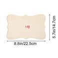 thumbnail image 2 of XWSHYW Adornos Colgantes Letreros de Madera Colgantes Letreros Rectangulares de Madera En Blanco Letreros de Madera con Cuerdas Pintura Escritura Decoración, 2 of 2
