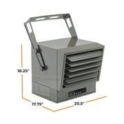 Comfort Zone 10,000W Digital Ceiling Mount Space Heater with Remote, 240v, Grey