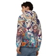 thumbnail image 4 of Kdxio Vibrant Leopard In Flowers Print Men Hoodies Casual Hoodies for Men with Zip Pockets Full Zip Long Sleeve Sweatshirt Sports Hooded Jacket-Large, 4 of 5