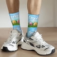 thumbnail image 6 of Vsdgher Happy Easter Crew Socks for Men & Women, Breathable Casual Athletic Ankle Socks, 6 of 6