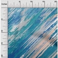 thumbnail image 2 of oneOone Rayon Teal Blue Fabric Brush Stroke Diy Clothing Quilting Fabric Print Fabric By Yard 56 Inch Wide, 2 of 4
