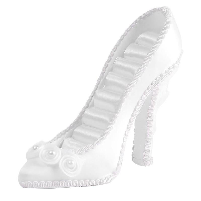 Wedding Party Fantasy Jewelry Display Stand Holder Racks High Heels Shoes Tier Model Jewelry Holder - White