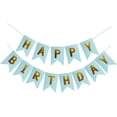 thumbnail image 2 of Decoración de pancarta de feliz cumpleaños Sincero globos de confeti 5 globos azul, 2 of 5