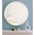 thumbnail image 2 of Metal frame Round Mirror 28 inch Silver finish, 2 of 5
