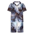 thumbnail image 5 of Pantalones Casuales para Hombre, Blusa de Manga Corta con Impresión de Botón de Giro Y Conjunto de Pantalones Hechos de Poliéster para el Uso Diario de Verano, Blusa de Manga Corta, 5 of 5