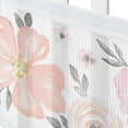 thumbnail image 5 of Sweet Jojo Designs Watercolor Floral Pink and Grey Girl Breathable Mini Mesh Crib Liner, 5 of 6