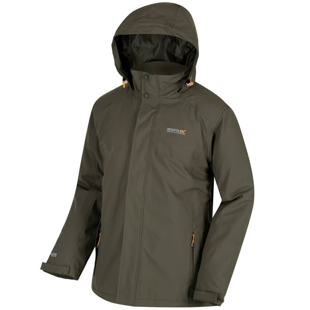 Regatta Great Outdoors - Cazadora / Chaqueta impermeable Modelo hackber hombre caballero (Caqui Oscuro) Regatta UTRG2150_P