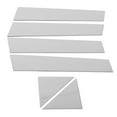 thumbnail image 2 of Moldura de poste de pilar cromada, 6 piezas Moldura de calcomanía de poste de pilar cromado para puerta y ventana Moldura de postes de pilar para puerta y ventana Claridad notable, 2 of 9