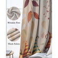 thumbnail image 3 of Thanksgiving Gnomes Blackout Curtains for Bedroom Living Room Darkening Curtains 63 Inches Long Yellow Fall Eucalyptus Fox Pumpkins Window Curtain 2 Panels Set Window Treatment Grommet Drapes 42"x63", 3 of 9