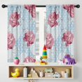 thumbnail image 5 of Blackout Kids Curtains,Pioneer Flower Floral Print Pattern Childrens Insulated Curtains Set Of 2,Bedroom Essentials,Toddler Room Decor 42"x54", 5 of 5