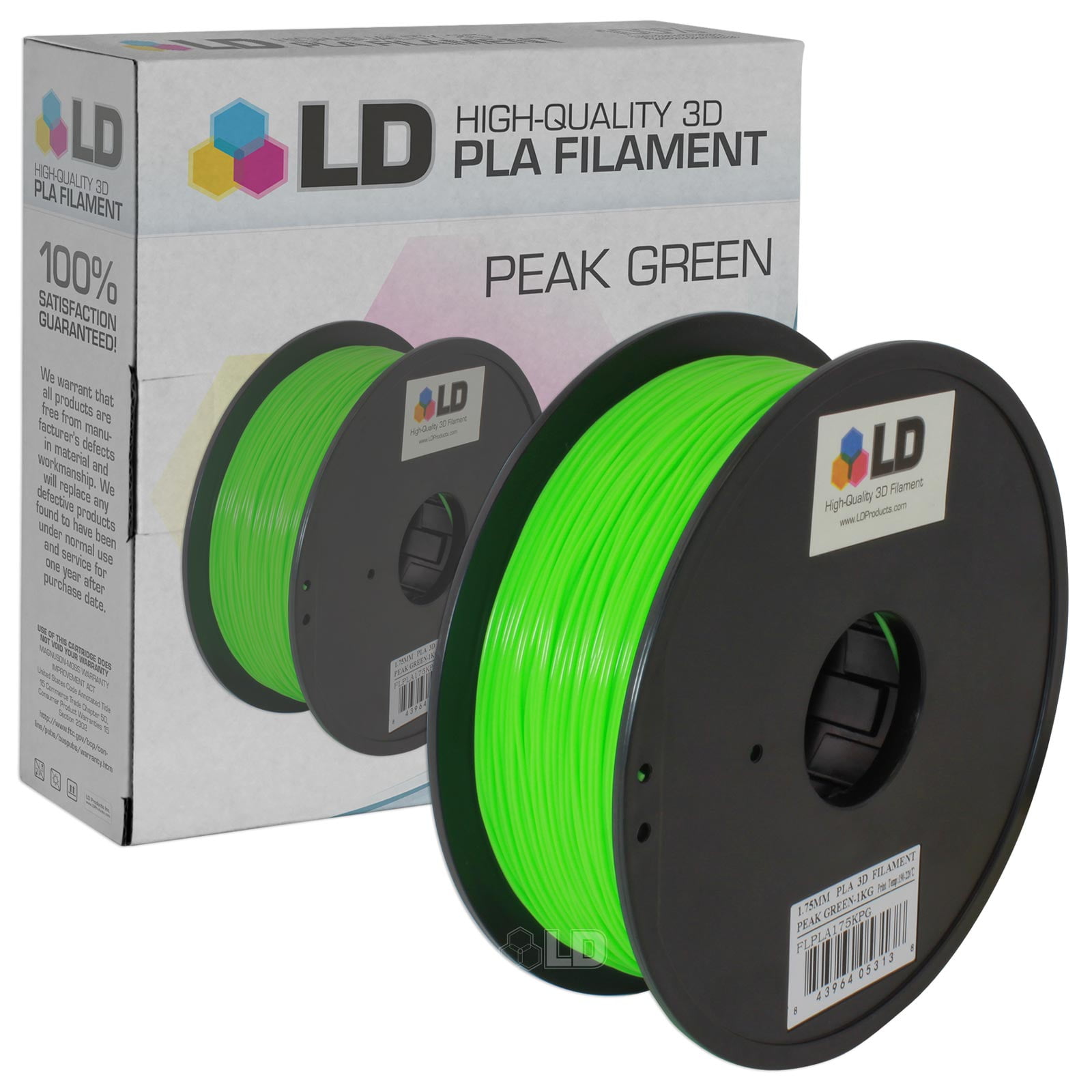 LD 1.75 mm PLA 3D Printer Filament (Multiple Colors