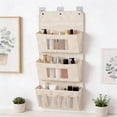 thumbnail image 7 of SouMaox Hanging Fabric Organizer, Wall Mount Space Saver Wardrobe Pouch, Over Door Storage Rack Closet Sorting Holder for Dorm Apartment, 7 of 7