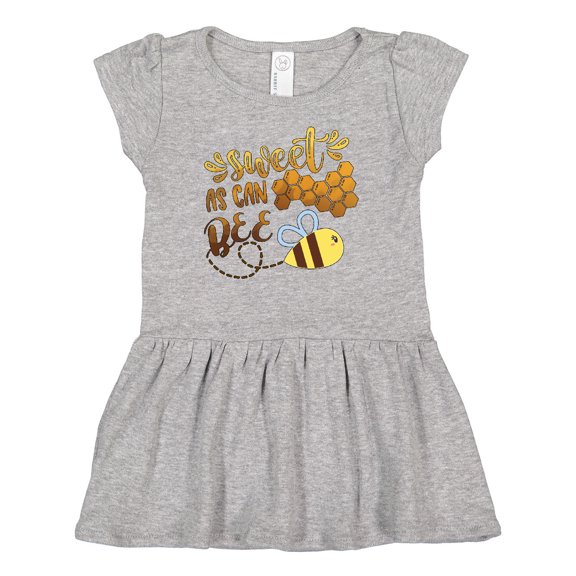 Inktastic Sweet As Can Bee Cute Bee Pun Girls Baby Dress