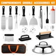 thumbnail image 2 of 29-Piece Professional Grill Tools Set - Heavy Duty Stainless Steel BBQ Accessories with Spatula, Scraper & Burger Press - Rustproof, Non-Slip - Perfect for Outdoor BBQ, Camping & Teppanyaki, 2 of 8