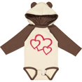 thumbnail image 3 of Inktastic Three Red Hearts Boys or Girls Long Sleeve Baby Bodysuit, 3 of 5