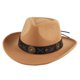 thumbnail image 3 of Sombrero de occidental, sombrero de vaquero versátil para regalo, disfraz de vacaciones para hombres Zulema Sombrero de vaquero, 3 of 8