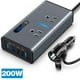 thumbnail image 3 of NEW 200W Car Inverter 12V DC To 110V AC Power Converter LED Display 4 USB Port Pure, 3 of 5