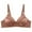 Coffee, variant on Luxalzxs Wireless Bras for Women No Padding Adjustable Straps Full Coverage Bralettes Comfortable No Underwire Push Up Support Bras Everyday Wear Brassiere