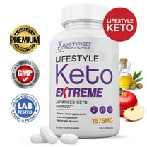 Lifestyle Keto ACV Extreme Pills 1675mg Alternative to Gummies Dietary Supplement 60 Capsules