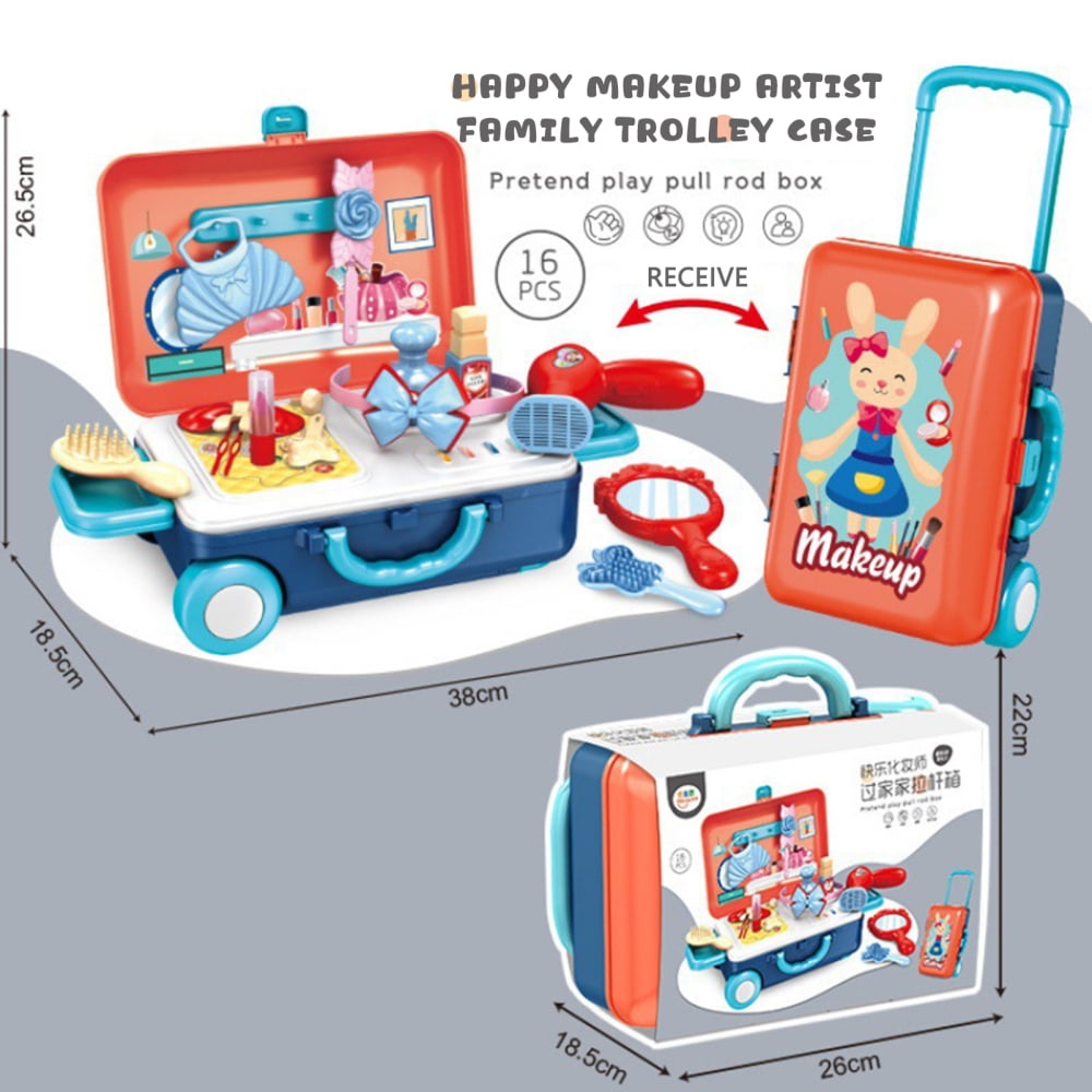 Kids Boys Girls Pretend Play Toys Set Portable Pretend Play Cooking
