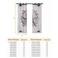 thumbnail image 6 of Texas Star Retro Blackout Curtains for Bedroom/Living Room, Vintage White Wooden Berry Thermal Insulated Kitchen Drapes with Grommets, Light Blocking Window Treatment, 2 Panels 52" x 72", 6 of 7