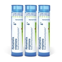 Boiron Hamamelis Virginiana 6C, Homeopathic Medicine for Hemorrhoids With Bursting Sensation, 3 Count (3 x 80 Pellets)