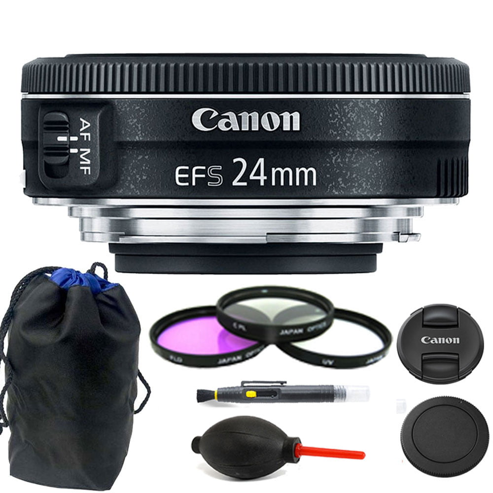2x Tele Lens for Canon Rebel T4i T3i T2i T1i XTi T6i SL1 w/18-55 STM 40mm Wide 