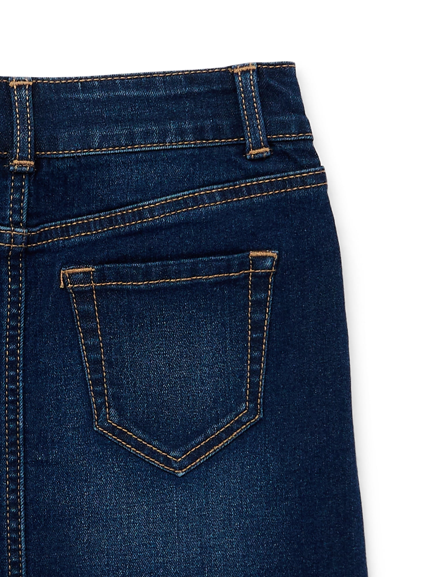 Wonder Nation Girls Destructed Denim Skirt, Sizes 4-18 & Plus