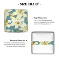thumbnail image 5 of Sikiie Lilies Flowers Leather Tissue Box Cover Square, tissue box holder, Tissue Box with Bottom Belt-5.2”x5.2”x5.2”, 5 of 7