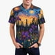 thumbnail image 1 of Balery Cosmic Irises At Twilight Camisa Polo de Hombre con Estampado, de Manga Corta y Tejido Medio, Camisa Tipo Golf Polo-4X-Large, 1 of 6