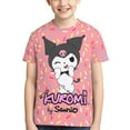 thumbnail image 6 of Sanrio Kuromi Kids T-Shirt 3d Printed Graphic T-Shirts Boys And Girls Short Sleeve Shirts For Youth Kids X-Small, 6 of 6