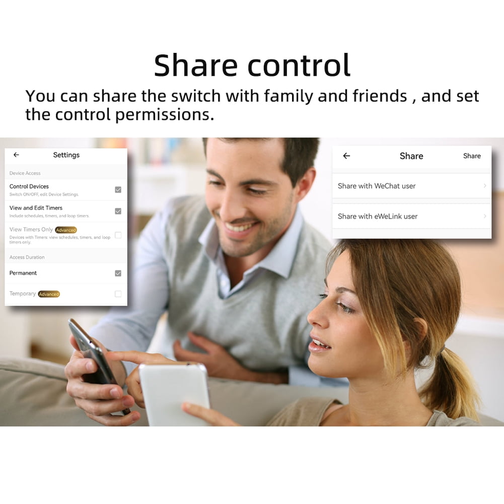 Temperature Ewelink WiFi Temperature Switch Mobilephone APP Control With Data Statistics Support IFTTT Automation Scenarios Function Compatible With  And  Assistant For