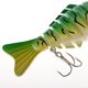 thumbnail image 3 of Pesca en varias secciones Señuelo duro de pececillos multisección verde y amarillo, 3 of 7