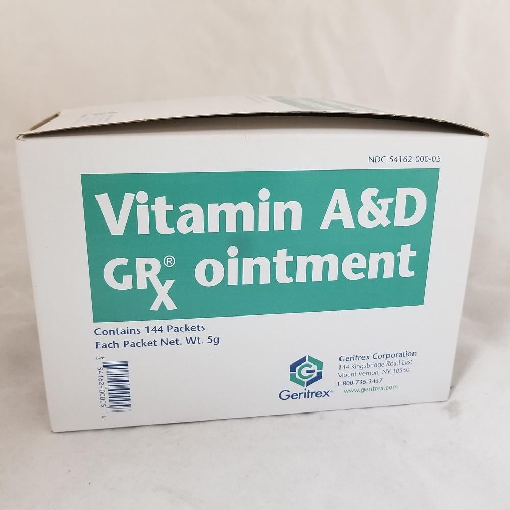 Geritrex Vitamin A & D Ointment Packets, 5 g, 144 Count