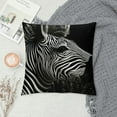 thumbnail image 2 of COMIO  Zebra Pillow Covers Pack Pillowcases Square Decorative Throw Pillow Cases for Sofa Home Decor, 2 of 5