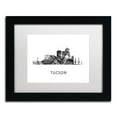 thumbnail image 2 of Trademark Fine Art 'Tucson Arizona Skyline WB-BW' Canvas Art by Marlene Watson, White Matte, Black Frame, 2 of 4